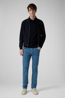 Tricou PAL ZILERI, Guler Polo, Bleumarin