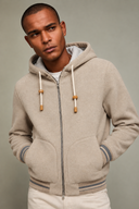 Jacheta L.B.M 1911, Zip Detail, Wool, Beige