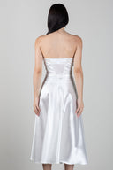 Rochie ELISABETTA FRANCHI, gazar fabric, Alb