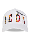 Sapca DSQUARED2, Logo Icon Sunset, Alb