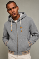 Jacheta L.B.M 1911, Zip Detail, Wool, Gri