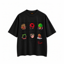 Tricou Bomber, Denis Rodman cu imprimeu grafic – Negru