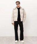 Geaca OFF WHITE,  with emblem print, Bej