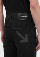 Jeans OFF WHITE Half Arrow Relaxed Tapered – Negru