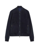 GEACA PAL ZILERI, Ultra Light Suede, Bomber, Navy Blue