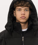 Geaca OFF WHITE,  with logo embroidery, Negru