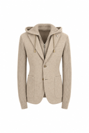 Jacheta LBM, IVAN wool jersey blazer - Beige