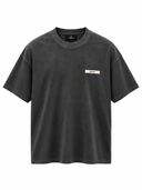 Tricou REPRESENT, Faded effect logo patch - Negru