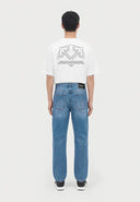 Jeans OFF WHITE Half Arrow Relaxed Tapered – Albastru deschis