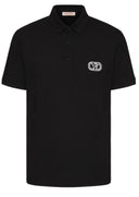 TRICOU VALENTINO, Logo Brodat, Black