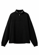 Pulover JACQUEMUS Rond Carré cu fermoar scurt – Negru