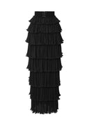 Fusta ELISABETTA FRANCHI, Skirt in georgette fabric with flounces