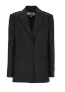 Sacou OFF WHITE,  Single-Breasted Long-Sleeved Jacket