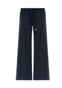 Pantaloni OFF WHITE, NAVY BLUE Wide-leg sweatpants