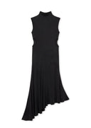 Rochie OFF WHITE, Cupro Rib Meteor Asymmetric Dress