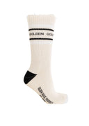 Sosete Golden Goose beige Cotton socks with logo