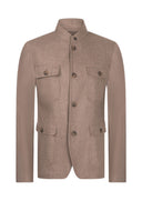 Jacheta GRAN SASSO,flannel wool - dove gray