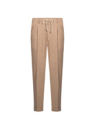 Pantaloni GRAN SASSO, Pinstriped trousers with pleats, beige