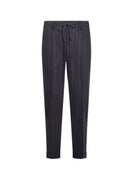 Pantaloni GRAN SASSO, Pinstriped trousers with pleats