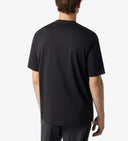 TRICOU CORNELIANI,Black oversized cotton jersey t-shirt