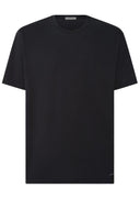 TRICOU CORNELIANI,Black oversized cotton jersey t-shirt