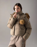 Geaca MOOSE KNUCKLES Everest Hooded Down Puffer – Bej