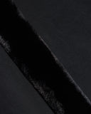 Pantaloni Moose Knuckles, velvet-trim track pants, Negru