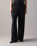 Pantaloni Moose Knuckles, velvet-trim track pants, Negru