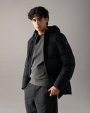 Geaca Moose Knuckles, SOHO 3Q DOWN JACKET, Negru