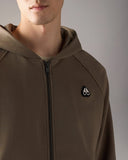 Hanorac Moose Knuckles, Yul Zip-Up Hoodie, Beige