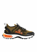 SNEAKERS DSQUARED2, Bubble, Sireturi logo, Kaki