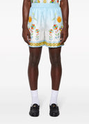 Pantaloni scurti Casablanca, Floral-print silk