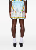 Pantaloni scurti Casablanca, Floral-print silk