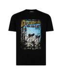 Tricou DSQUARED2, Muticolor Print, Negru