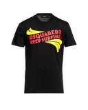 Tricou DSQUARED2, Kepp Surfing Print, Black