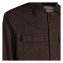 Jacheta ELEVENTY,flap-pocket shirt jacket,Brown