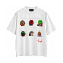 Tricou Bomber, Denis Rodman cu imprimeu grafic – Alb