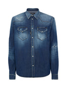Camasa DSQUARED2, Icon Regular,Wester, Blue