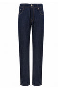 BLUGI CORNELIANI, Clasic Slim-fit Denim Pants, Bleumarin