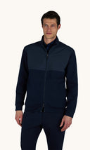 Jacheta PAUL&SHARK,  Zip-up Sweater- Navy Blue