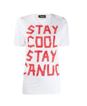 TRICOU DSQUARED2 - S72GD0150100, Imprimeu Rosu