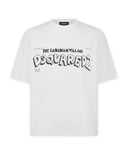 Tricou DSQUARED2, Caten Village, Alb