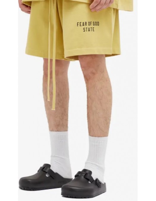 Pantaloni scurti, FEAR OF GOD, Heavy Jersey Soccer Short - 160BT244163FAMBER