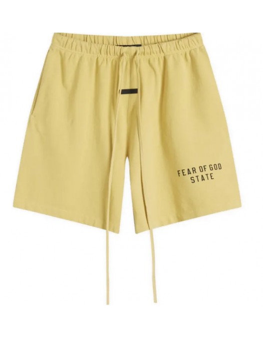 Pantaloni scurti, FEAR OF GOD, Heavy Jersey Soccer Short - 160BT244163FAMBER