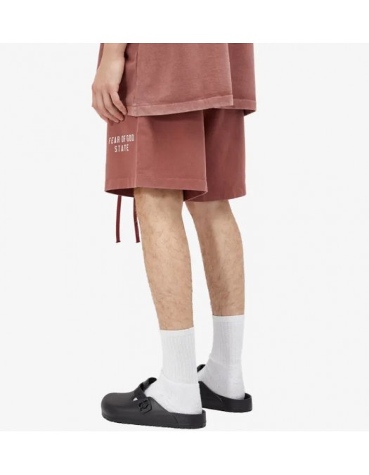 Pantaloni scurti, FEAR OF GOD, Heavy Jersey Soccer Short - 160BT244166FCRIMSON