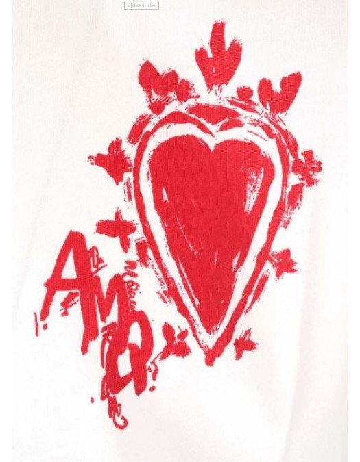 Tricou ALEXANDER MCQUEEN, Red Heart - 666611QRZ900900