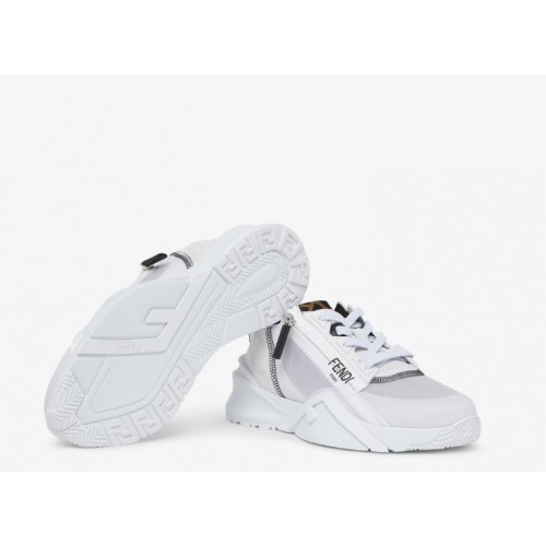 Sneakers Fendi, Low-Top, Flow Design, White Sneakers Fendi, Low-Top, Flow Design, White