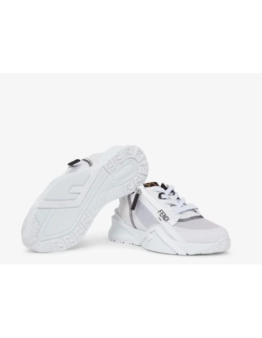 Sneakers Fendi, Low-Top, Flow Design, White - 8E8035EKVF0AGX