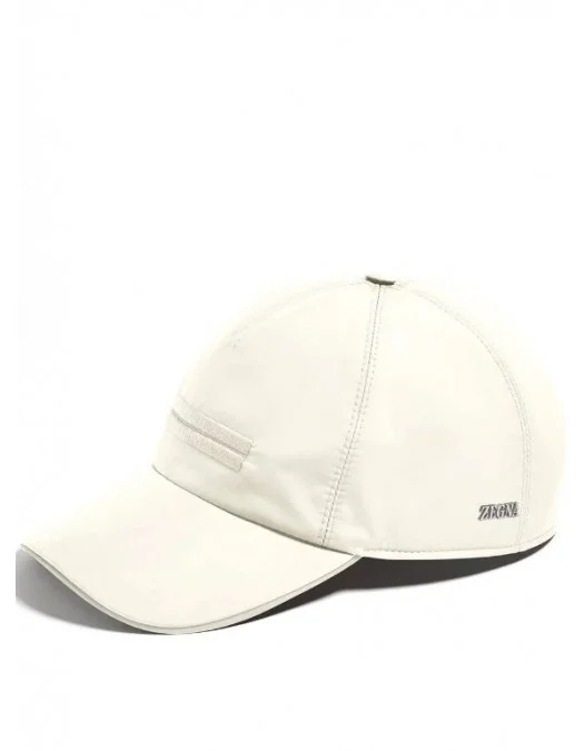 Sapca Zegna, Embroidered Baseball, White - B8CE8I00HWH1 Sapca Zegna, Embroidered Baseball, White - B8CE8I00HWH1