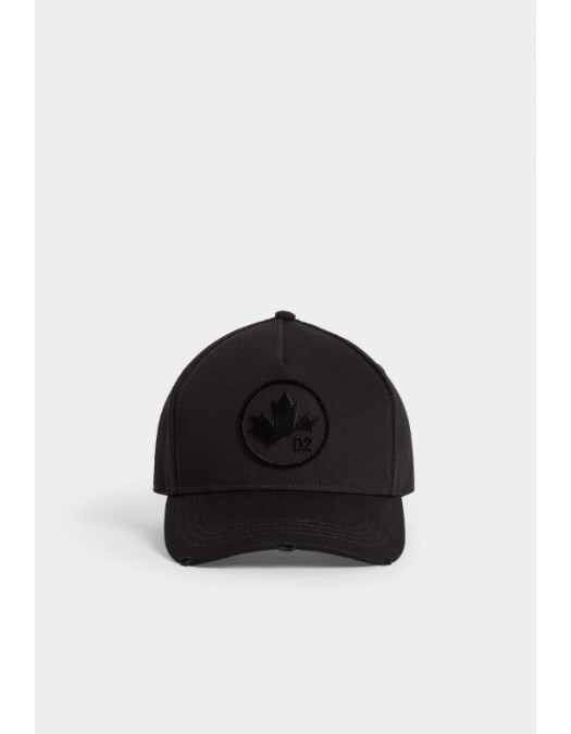 Sapca DSQUARED2, D2 Leaf Baseball Cap, Black - BCM08265C000012124UNI Sapca DSQUARED2, D2 Leaf Baseball Cap, Black - BCM08265C000012124UNI